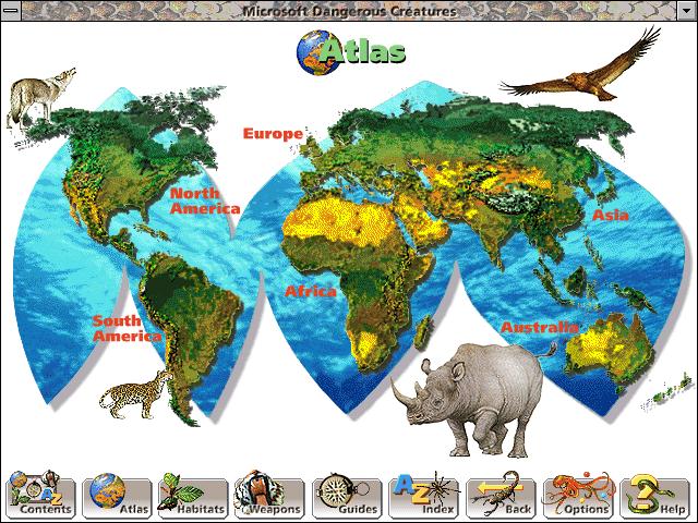 Microsoft Dangerous Creatures Atlas (1994)